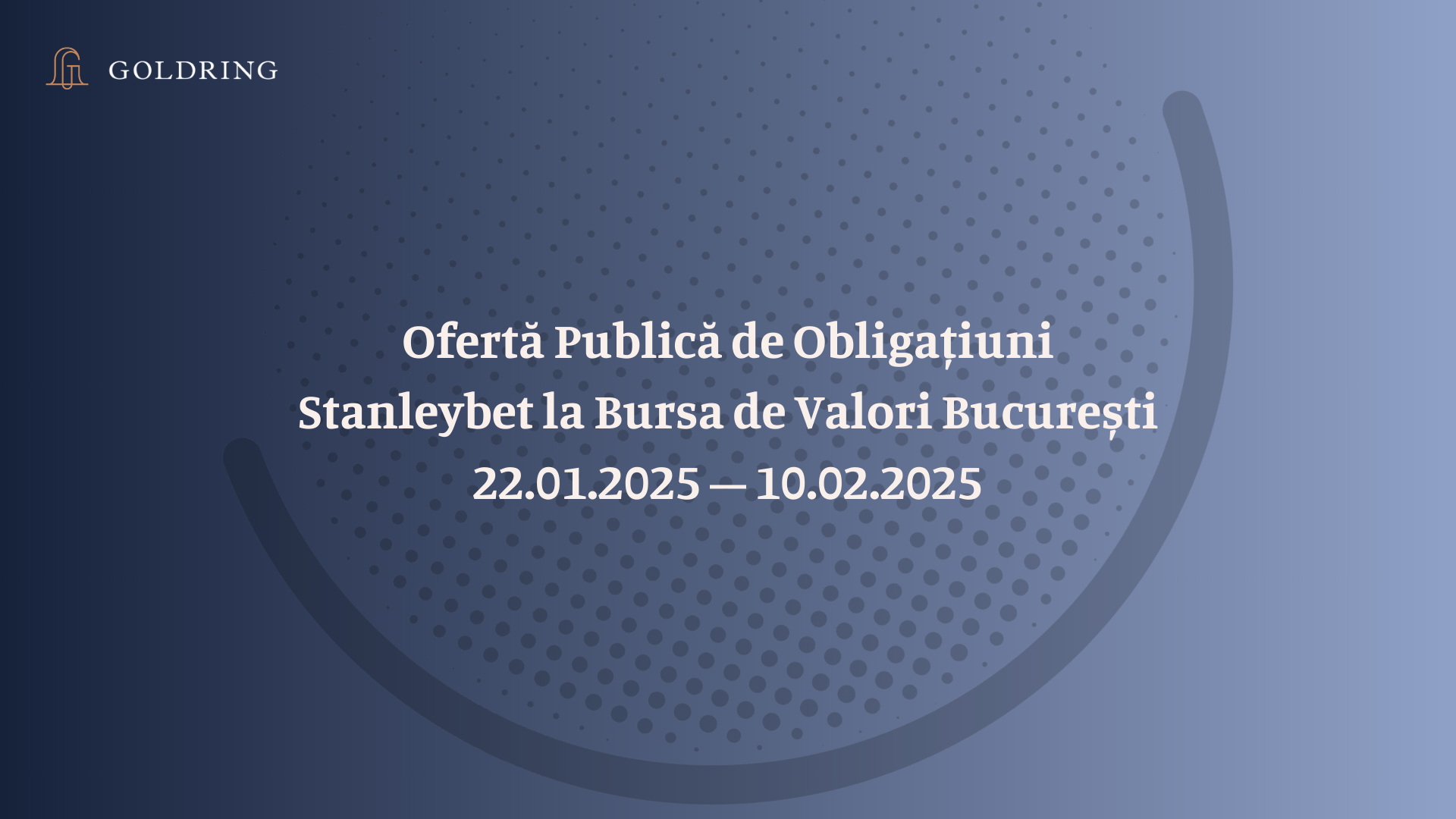 Ofertă Publică de Obligațiuni Stanleybet